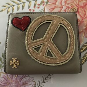 Tory Burch Peace Embellished Mini Wallet